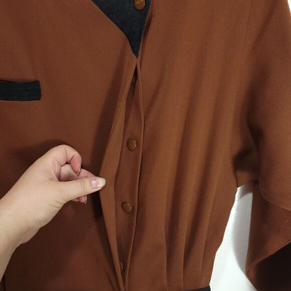 Vintage Claude Rap Paris Wool Long Sleeve Dress - Picture 14 of 16